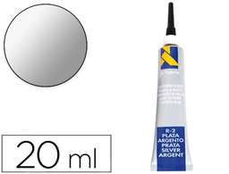 [146364] CONTORNO RELIEVE LA PAJARITA PLATA R-2 TUBO 20 ML