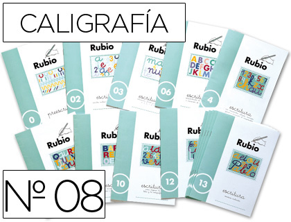 [C-08] CUADERNO RUBIO CALIGRAFIA Nº 08