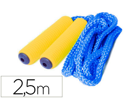 [442808] CUERDA INDIVIDUAL AMAYA EN POLIPROPILENO TRENZADO EN 16 USOS CON MANGO FOAM 2.5 M