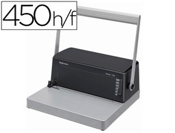 [0030102] ENCUADERNADORA PARA ESPIRAL FELLOWES ESP-100 5:1 PERFORA 20 HOJAS TAMAÑO A4 ENCUADERNA 450H INCLUYE ALICATES DE CORTE