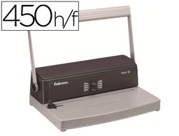 [3005001] ENCUADERNADORA PARA ESPIRAL METALICA FELLOWES ESP 50 PERFORA 12 HOJAS TAMAÑO A4 ENCUADERNA HASTA 450 HOJAS