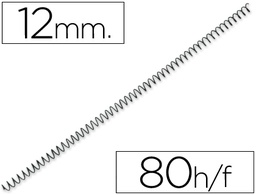 [KF04416] ESPIRAL METALICO Q-CONNECT 56 4:1 12MM 1MM CAJA DE 200 UNIDADES
