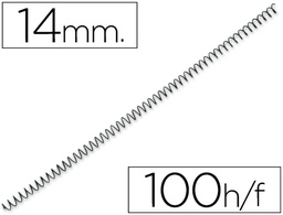 [KF04431] ESPIRAL METALICO Q-CONNECT 64 5:1 14 MM 1MM CAJA DE 100 UNIDADES