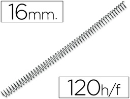 [KF04432] ESPIRAL METALICO Q-CONNECT 64 5:1 16MM 1,2MM CAJA DE 100 UNIDADES