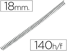 [KF04433] ESPIRAL METALICO Q-CONNECT 64 5:1 18MM 1,2MM CAJA DE 100 UNIDADES