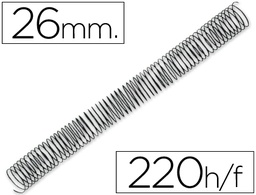 [KF04437] ESPIRAL METALICO Q-CONNECT 64 5:1 26MM 1,2MM CAJA DE 50 UNIDADES