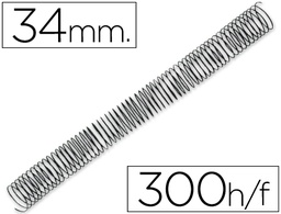 [KF04441] ESPIRAL METALICO Q-CONNECT 64 5:1 34MM 1,2MM CAJA DE 25 UNIDADES