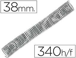 [KF04443] ESPIRAL METALICO Q-CONNECT 64 5:1 38MM 1,2MM CAJA DE 25 UNIDADES
