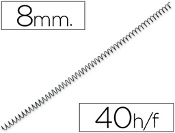 [KF04428] ESPIRAL METALICO Q-CONNECT 64 5:1 8MM 1MM CAJA DE 200 UNIDADES