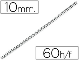 [3034EMN10/200R] ESPIRAL METALICO YOSAN NEGRO PASO 56 4:1 10 MM CALIBRE 1,00 MM