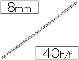 [3034EMN08/200R] ESPIRAL METALICO YOSAN NEGRO PASO 56 4:1 8 MM CALIBRE 1,00 MM