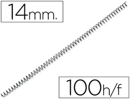 [3034E4N14/100R] ESPIRAL METALICO YOSAN NEGRO PASO 64 5:1 14 MM CALIBRE 1,00 MM