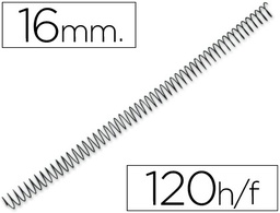 [3034E4N16/100R] ESPIRAL METALICO YOSAN NEGRO PASO 64 5:1 16 MM CALIBRE 1,20 MM