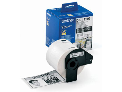 [DK11202] ETIQUETA ADHESIVA BROTHER DK11202 -TAMAÑO 62X100 MM PARA IMPRESORAS DE ETIQUETAS QL -300 ETIQUETAS-