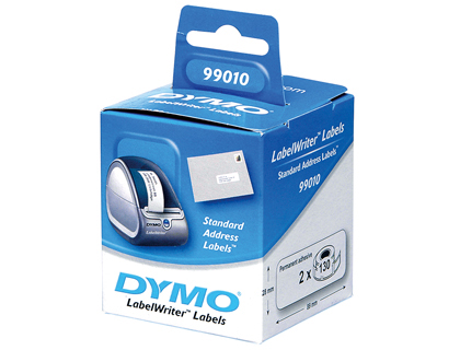 [S0722370] ETIQUETA ADHESIVA DYMO 99010 -TAMAÑO 89X28 MM PARA IMPRESORA 400 130 ETIQUETAS USO DIRECCIONES CAJA DE 2