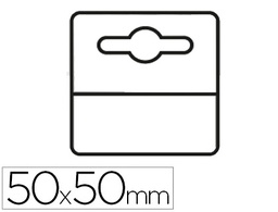 [180-50115] ETIQUETA COLGADOR ADHESIVA 3L OFFICE EN PVC 50X50 MM PACK DE 1000 UNIDADES