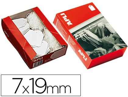 [383] ETIQUETAS COLGANTES APLI 383 7X19 MM CAJA DE 1000 UNIDADES