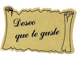 [OD21] ETIQUETAS FELICIDADES -DESEO QUE TE GUSTE -ROLLO DE 450 ETIQUETAS