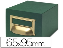 [TV01] FICHERO FICHAS TELA VERDE 1000 FICHAS N.1 TAMAÑO 65X95 MM