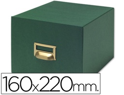 [TV05] FICHERO FICHAS TELA VERDE 1000 FICHAS N.5 TAMAÑO 160X220 MM