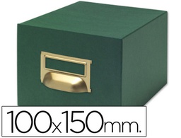 [TV08] FICHERO FICHAS TELA VERDE 500 FICHAS N.3 TAMAÑO 100X150 MM