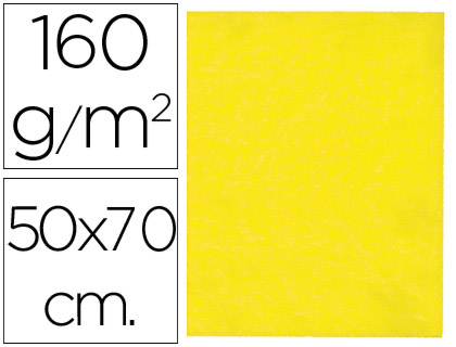 [FE11] FIELTRO LIDERPAPEL 50X70 CM AMARILLO 160 G/M2