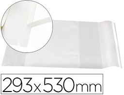 [AD08] FORRALIBRO LIDERPAPEL Nº29 CON SOLAPA AJUSTABLE ADHESIVO 293 X 530 MM