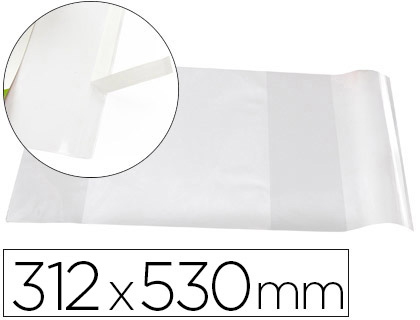 [AD10] FORRALIBRO LIDERPAPEL Nº31 CON SOLAPA AJUSTABLE ADHESIVO 312 X 530 MM
