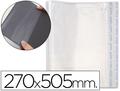 [02009] FORRALIBRO PP AJUSTABLE ADHESIVO 270X505 MM -BLISTER