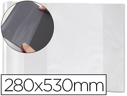 [12279] FORRALIBRO PVC CON SOLAPA AJUSTABLE ADHESIVO 280X530 MM