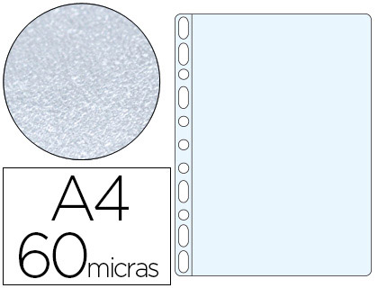 [23752] FUNDA MULTITALADRO ESSELTE DIN A4 POLIPROPILENO 60 MC PIEL DE NARANJA CAJA DE 100 UNIDADES