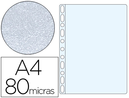 [46099] FUNDA MULTITALADRO ESSELTE DIN A4 POLIPROPILENO 80 MC 16 TALADROS PIEL DE NARANJA CAJA DE 100 UNIDADES