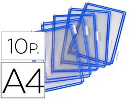[114001] FUNDA PARA PORTACATALOGO TARIFOLD DIN A4 COLOR AZUL PACK DE 10 UNIDADES
