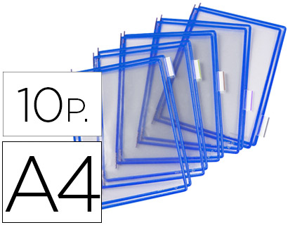 [114001] FUNDA PARA PORTACATALOGO TARIFOLD DIN A4 COLOR AZUL PACK DE 10 UNIDADES