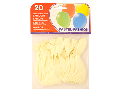 [26004 (20004)] GLOBO 100% LATEX BIODEGRADABLE BLANCO BOLSA DE 20 UNIDADES