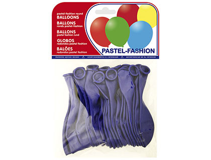 [26020 (20020)] GLOBO 100% LATEX BIODEGRADABLE AZUL MARINO BOLSA DE 20 UNIDADES