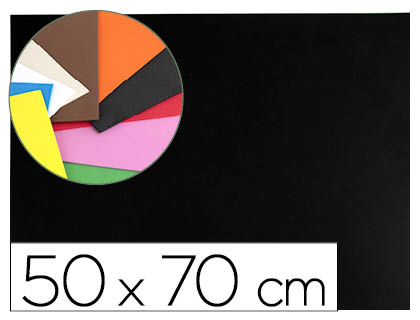 [GE57] GOMA EVA LIDERPAPEL 50X70CM 60G/M2 ESPESOR 1.5MM NEGRO
