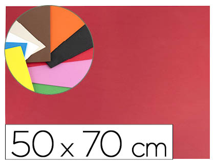 [GE96] GOMA EVA LIDERPAPEL 50X70CM 60G/M2 ESPESOR 1.5MM ROJO