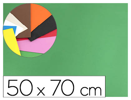 [GE10] GOMA EVA LIDERPAPEL 50X70CM 60G/M2 ESPESOR 1.5MM VERDE