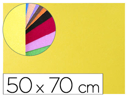 [GE15] GOMA EVA LIDERPAPEL 50X70CM 60G/M2 ESPESOR 2MM TEXTURA TOALLA AMARILLO