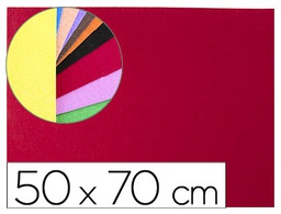 [GE11] GOMA EVA LIDERPAPEL 50X70CM 60G/M2 ESPESOR 2MM TEXTURA TOALLA ROJO