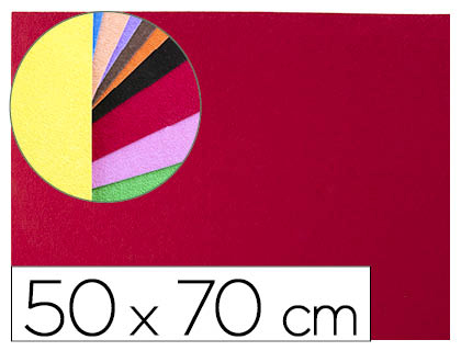 [GE11] GOMA EVA LIDERPAPEL 50X70CM 60G/M2 ESPESOR 2MM TEXTURA TOALLA ROJO