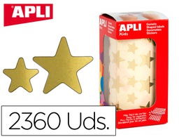 [11116 APLI] GOMETS APLI ESTRELLA ORO ROLLO DE 2360 UNIDADES