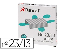 [2101053] GRAPAS REXEL 23/13 ACERO CAJA 1000 UNIDADES