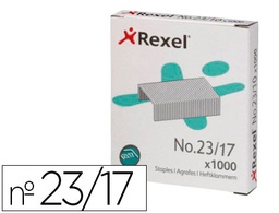 [2101052] GRAPAS REXEL 23/17 ACERO CAJA 1000 UNIDADES