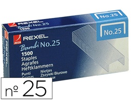[ACCO5020] GRAPAS REXEL Nº25 21/4 CAJA DE 1500 UNIDADES