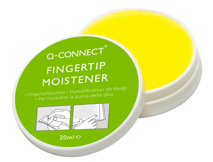 [KF15597] HUMEDECEDOR DE DEDOS Q-CONNECT PARA PASAR PAGINAS Y CONTAR BILLETES ENVASE DE 20 ML