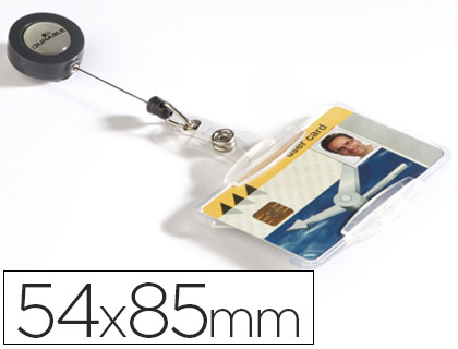 [8011-19] IDENTIFICADOR CON CORDON EXTENSIBLE DURABLE USO VERTICAL/HORIZONTAL 54X85 MM