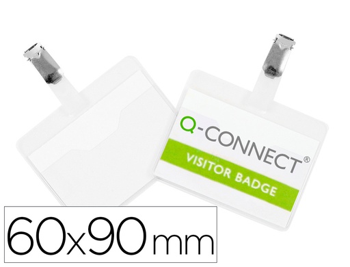 [KF01560] IDENTIFICADOR CON PINZA Q-CONNECT KF01560 60X90 MM CON APERTURA SUPERIOR
