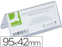 [KF04743] IDENTIFICADOR SOBREMESA Q-CONNECT METACRILATO 95X42 MM REF.5730